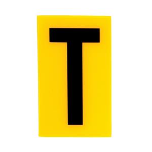 Sandleford 60 x 35mm T Yellow Cut Out Self Adhesive Letter