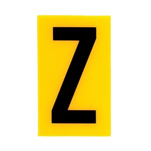 Sandleford 60 x 35mm Z Yellow Cut Out Self Adhesive Letter
