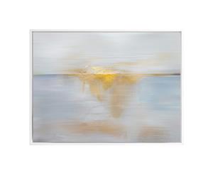 Sea-Sun canvas art print - 75x100cm - White