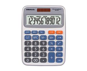Solar Electronic Desktop Calculator - Blue