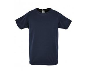 Sols Childrens/Kids Sporty Unisex Short Sleeve T-Shirt (French Navy) - PC2153