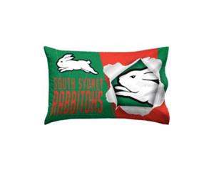 South Sydney Rabbitohs NRL Team Logo Pillow Case Single Pillowslip