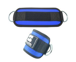 Stealth Sports Ankle D Ring Straps 4" Wide - Blue