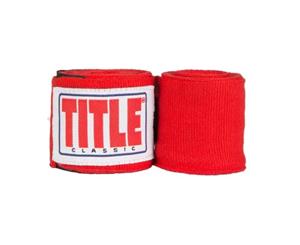 Title Classic Elite 120 Mexican Hand Wraps - Red