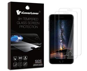 Transparent 2-Pack For iPhone 8 PLUS7 PLUS 9H Tempered Glass Screen Protector