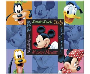 Trends Mickey & Friends Embossed Post Bound Album 12&quotX12"-