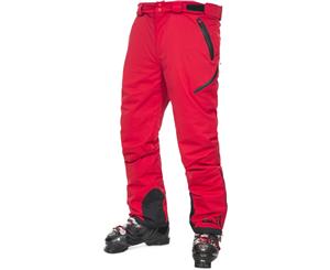 Trespass Mens Kristoff Waterproof Windproof Insulated Skiing Trousers - Red