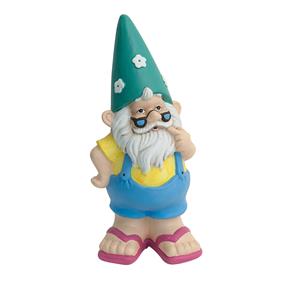 Tuscan Path 31cm Yellow and Blue Beach Gnome Garden Statue