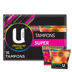 U By Kotex Designer Series Tampons Super 16 Pack