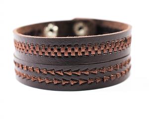 URBANBOGAN Jamie Twin Brown PU Leather Bracelet