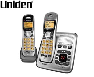 Uniden DECT 1735 + 1 Cordless Digital Phone System w/ Power Failure Backup - Silver/Black