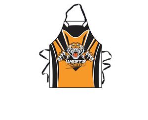 Wests Tigers NRL Team Logo and Colours Kitchen BBQ Apron