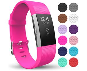 Yousave Fitbit Charge 2 Strap Single (Small) - Hot Pink