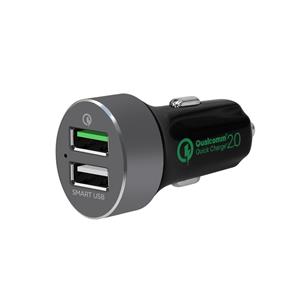 mbeat (MB-CHGR-QBS) QuickBoost S Dual Port Qualcomm Certified Quick Charge 2.0 and Smart USB Car