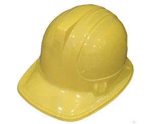 12x Kids Builder Hats Construction Costume Party Helmet Safety Children's Cap - Yellow - Yellow