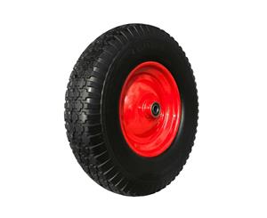16" 4.80/4.00-8 Solid Wheel 19mm Bore Wheelbarrow Tyre Puncture Proof Trolley 80015