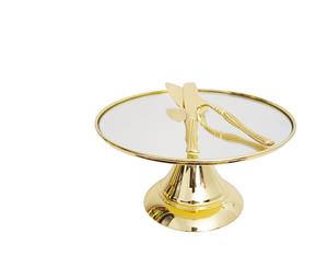 30 cm (12-inch) Round Modern Gold Plate Mirror Cake stand Angelique collection