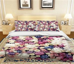 3D Colorful Flower Sea 140 Bed Pillowcases Quilt