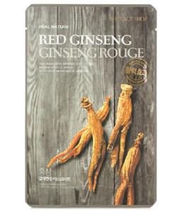 5 x The Face Shop Real Nature #Red Ginseng Sheet Mask