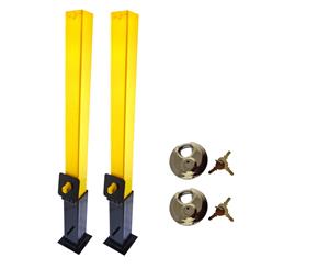 AB Tools Security Post Lock Removable Caravans Trailers Driveway 2 PACK Cement In TR177
