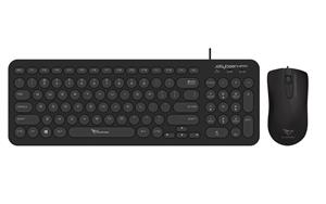ALCATROZ JELLYBEAN U2000 (Black) Wired Keyboard Optical Mouse Combo