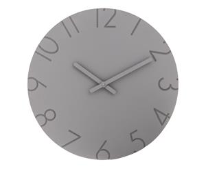 Amalfi Klaxon 40cm Quartz Analogue MDF Wall Clock Home Decor Mountable Grey