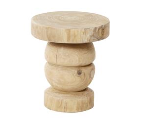 Amalfi Watson Paulownia Wood Stylish Uniquely Handmade Side Table Natural