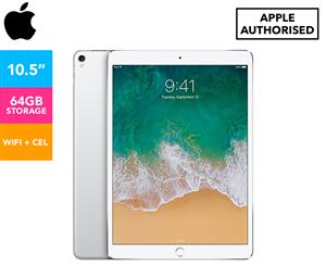 Apple 10.5-Inch iPad Pro 64GB WiFi + Cellular - Silver