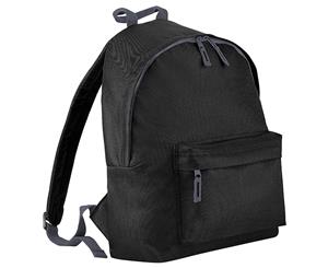 Beechfield Childrens Junior Fashion Backpack Bags / Rucksack / School (Pack Of 2) (Black) - RW6838