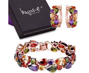 Boxed Karissma Elements Bracelet & Earrings Set