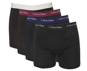 Calvin Klein Men's Classic Cotton Boxer Briefs 4-Pack - Black/Multi