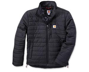 Carhartt Mens Gilliam Nylon Cordura Polyester Insulated Coat Jacket - Black