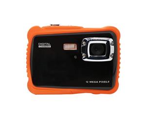 Catzon Kids Waterproof Camera 12MP HD Underwater Camera with 3M Waterproof 2.0 Inch LCD Screen+8G SD Card-Orange