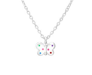 Children's Sterling Silver Butterfly Necklace