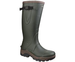 Cotswold Mens Compass Neoprene Slip Resistant Rubber Wellington Boots - Green