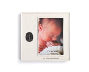 Demdaco Baby - God Bless This Little One Medallion Photo Frame