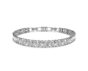 Empress Sparkling Zirconia Bracelet|White Gold/Clear