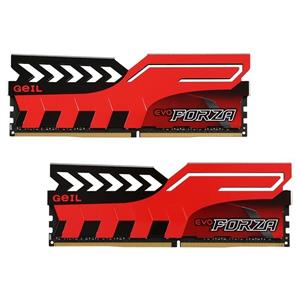 GeIL EVO FORZA Black Red 16GB Kit (8GBx2) DDR4 3200 Desktop RAM