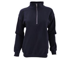 Gildan Adult Vintage 1/4 Zip Sweatshirt Top (Navy) - BC1408