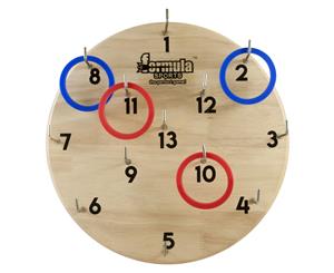 Hookey Set Quality Out Door Family Game Numbered Board made from Rubber Wood