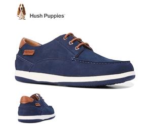 Hush Puppies Men's Dusty Formal Leather Shoes - Navy Nubuck
