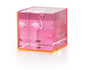 IS Gift Fluoro Highlight Cube Frame Holds 3 Photos