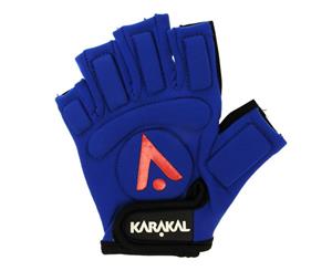 Karakal Boys Hurling Glove Left Hand Junior Hook and Loop Strap Stretch - Blue
