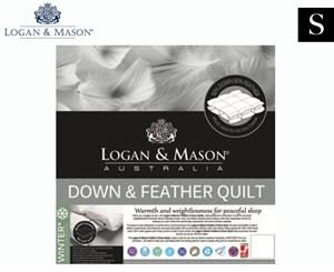 Logan & Mason 50 Down & 50 Feather Single Bed Quilt