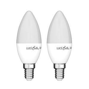 Luce Bella 5.5W 500lm Cool White Candle LED SES Globe - 2 Pack
