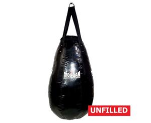 MORGAN V2 Tear Drop Punch Bag Muay Thai Boxing MMA UNFILLED BLACK - Black
