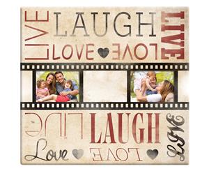 Mbi Live Laugh Love Film Strip Post Bound Album 12&quotX12"
