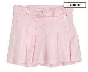 Miss Blumarine Girls' Belted Skirt - Pink