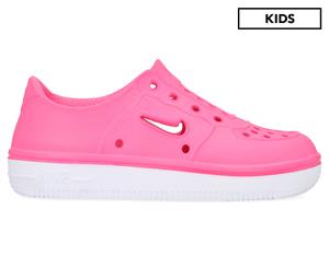 Nike Younger Girls' Foam Force 1 Slip-On Shoes - Hyper Pink/White