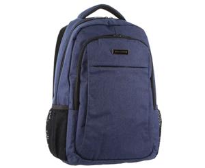 Pierre Cardin RFID Lightweight Backpack + USB Port - Blue